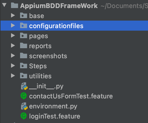 BDD FrameWork Design Structure
